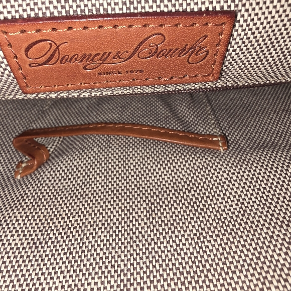 Dooney & Bourke Brown Leather Shoulder Bag - Picture 7 of 11